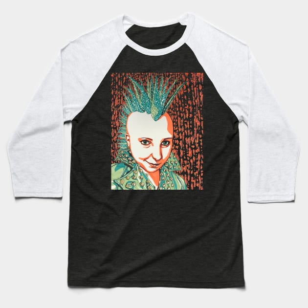 Aloe Vera Mohawk Baseball T-Shirt by RaLiz